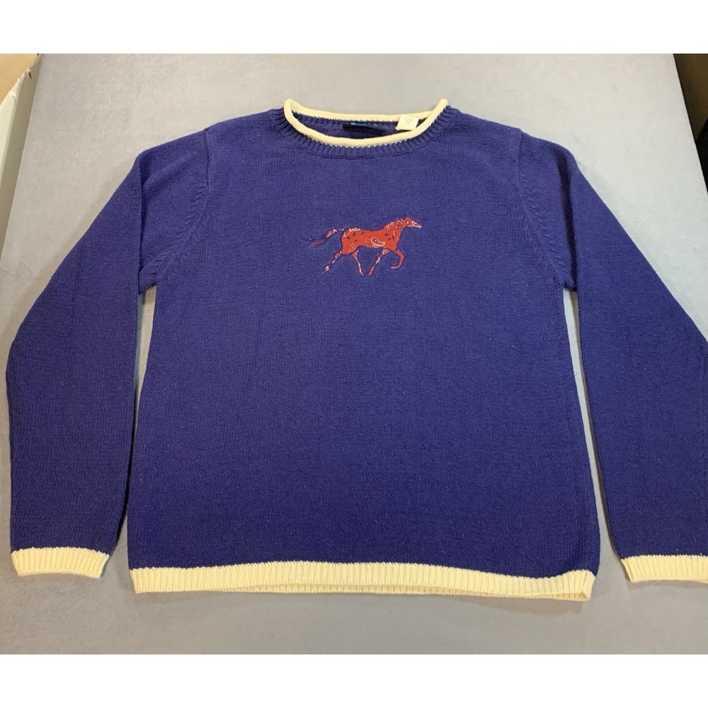 Vintage 90s Wrangler Blues Women's Large Knit Sweater Southwestern